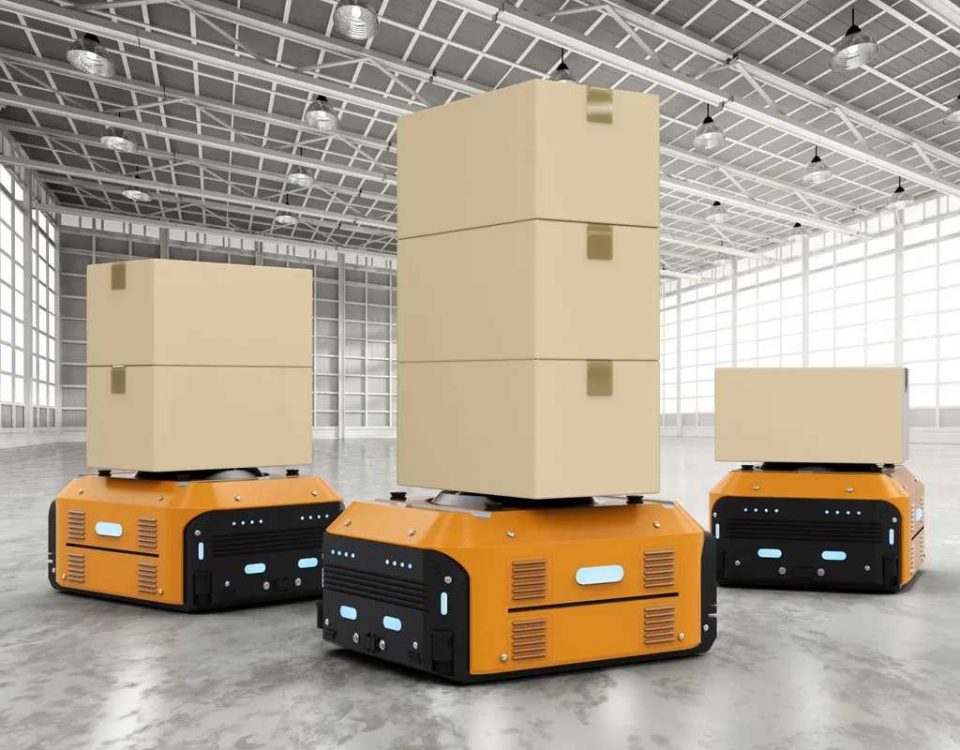 Batterie al litio ferro fosfato (LiFePO4) per applicazioni AGV