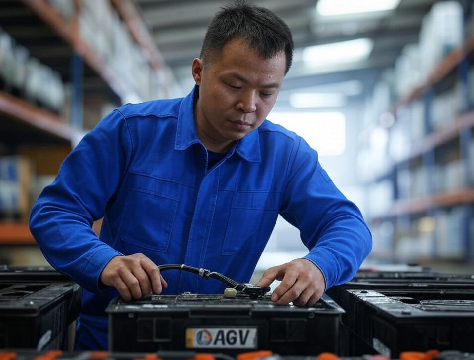 Risolvere il problema della sostituzione delle batterie degli AGV: una tecnologia innovativa che utilizza batterie LiFePO4 2 Risolvere il problema della sostituzione della batteria dell'AGV