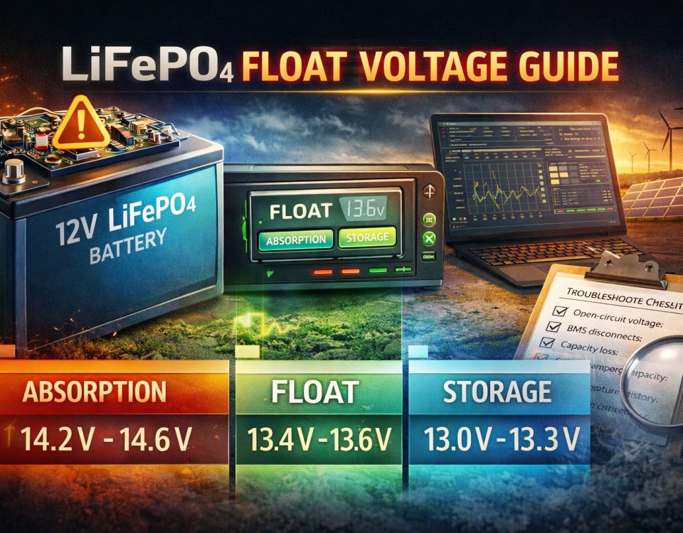 Stop Guessing — The Definitive LiFePO₄ Float-Voltage Playbook for Reliable Systems 6 LiFePO₄ Float Voltage